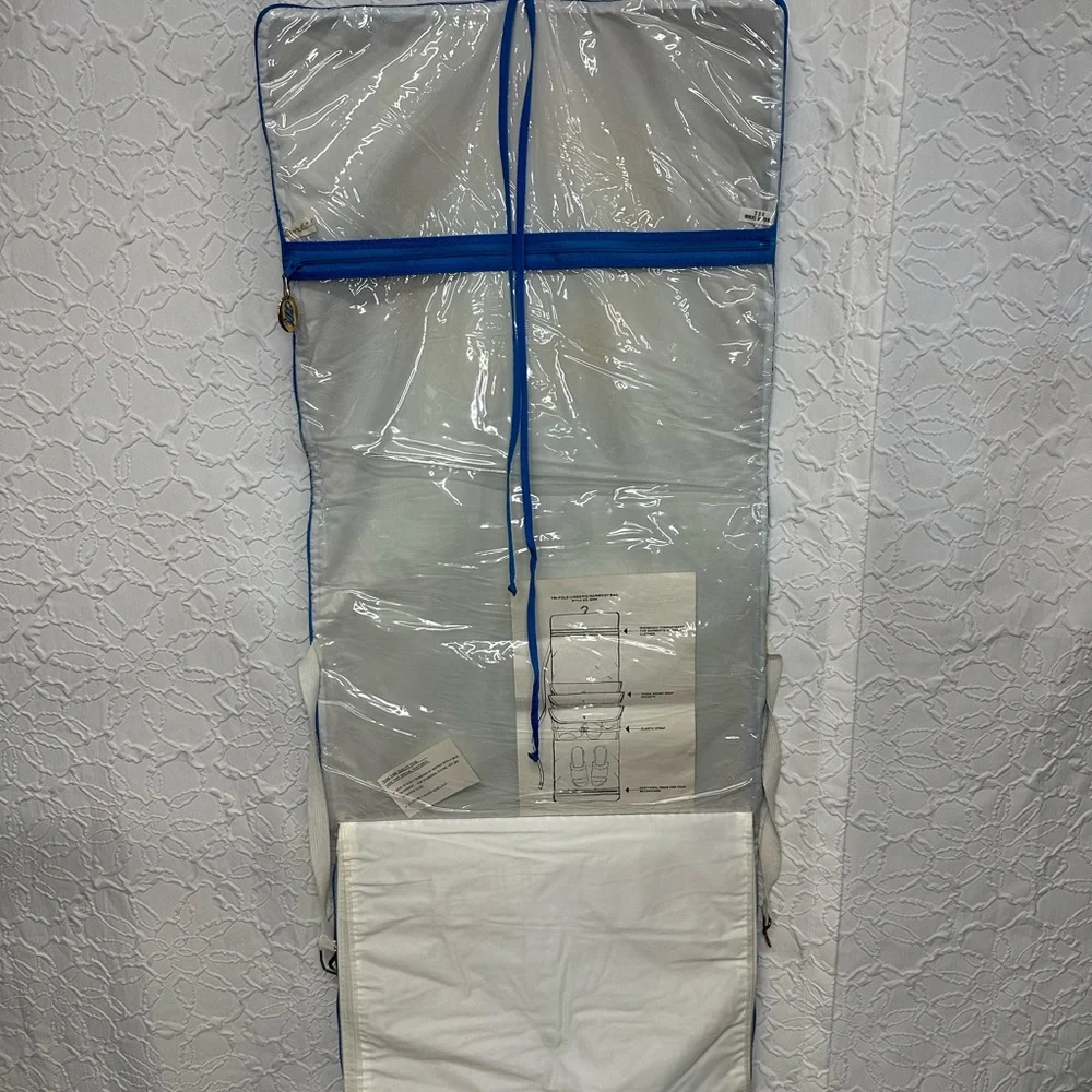 Vintage 1980s Saks Fifth Avenue Garment Bag w/ shoe storage - New w/ Paperwork